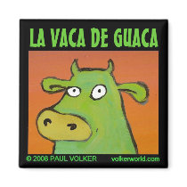 LA VACA DE GUACA magnet $3.00 by volkerworld LA VACA DE GUACA magnet $3.00