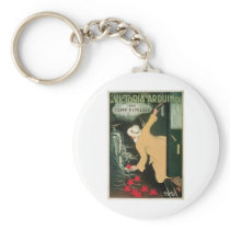 La Victoria Arduino Vintage Coffee Drink Ad Art Keychains
