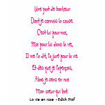 La vie en rose - Edith Piaf t-shirts