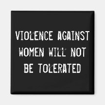 la violencia contra mujeres no será tolerada iman de frigorífico