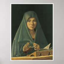 La Virgen anuncia, C. 1476 Poster