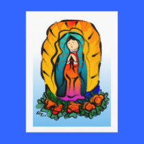 La Virgin de Guadalupe Postcard postcards