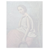 La Zingara By Corot Jean-Baptiste-Camille (Best Qu Customized Letterhead