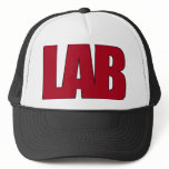 LAB BIG RED LETTERS LABORATORY hats