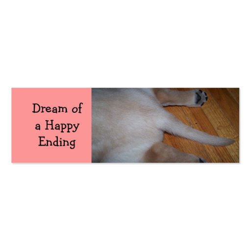 Lab bookmarks:  Dream of a HappyEnding Business Card Templates