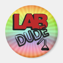 LAB DUDE - LABORATORY REFRIGERATOR MAGNET
