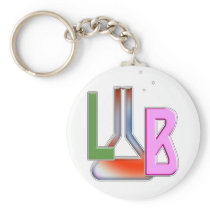 LAB FLASK LOGO LABORATORY KEY CHAINS