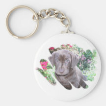 Lab Puppy Keychain