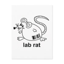 Lab Rat postcards by SuperBug Lab Rat postcards