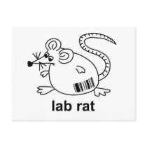 Lab Rat postcards by SuperBug Lab Rat postcards