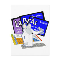 Lab Rat Spelled with Elements from Periodic Table postcards by laboratory Lab Rat Spelled with Elements from Periodic Table postcards