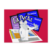 Lab Rat Spelled with Elements from Periodic Table postcards by laboratory Lab Rat Spelled with Elements from Periodic Table postcards