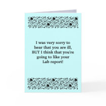Lab Report Get Well Card by myrtieshuman Lab Report Get Well Card