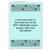 Lab Report Get Well Card