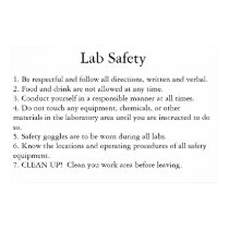 Lab Safety posters