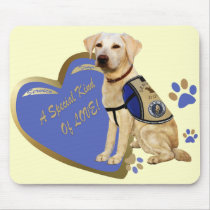 Lab Service Dog A Special Kind Of Love gifts Mousepads