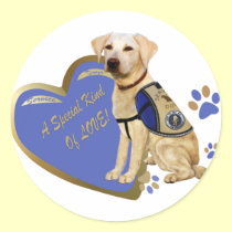 Lab Service Dog A Special Kind Of Love gifts stickers