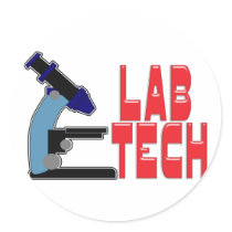 LAB TECH with MICROSCOPE stickers by laboratory LAB TECH with MICROSCOPE stickers