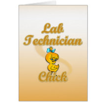 Lab Technician Chick Greeting Card