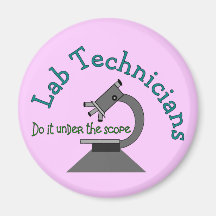 Lab Technician Fridge Magnets