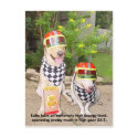 Lab Traits - Fast & Cute postcards by myrtieshuman Lab Traits - Fast & Cute postcards
