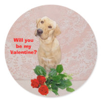 Lab Valentine stickers