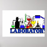 LAB WARE  LABORATORY GLASSWARE POSTER posters