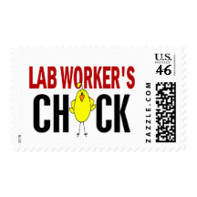 LAB WORKER’S CHICK STAMP