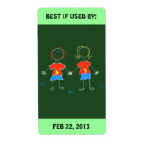 Label Home or School Food Gifts w/ BEST IF USED BY labels