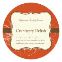 Label or Place Setting Sticker sticker