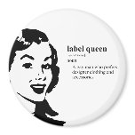 LABEL QUEEN magnets