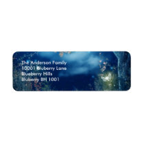 Label Return Address Night Woodlands