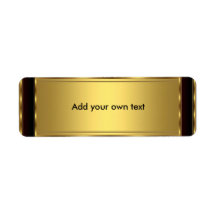 Label Sticker Black & Gold