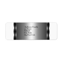 Label White & Silver Simple