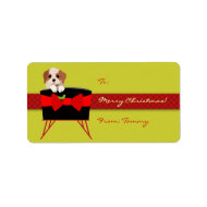 Label Xmas Gift Sticker Tags Christmas label