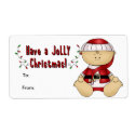 Label Xmas Gift Sticker Tags Christmas Large Size label