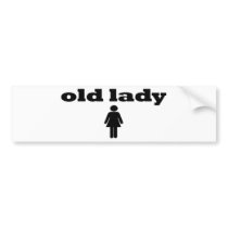 Labels:Old Lady Bumper Sticker bumper stickers