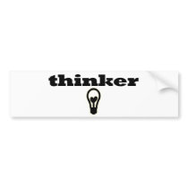 Labels:Thinker Bumper Sticker bumper stickers