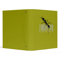 Labor day, black ant 3 ring binders