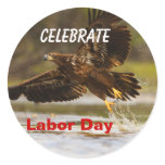 Labor Day, Celebrate, Eagle Splash Sticker