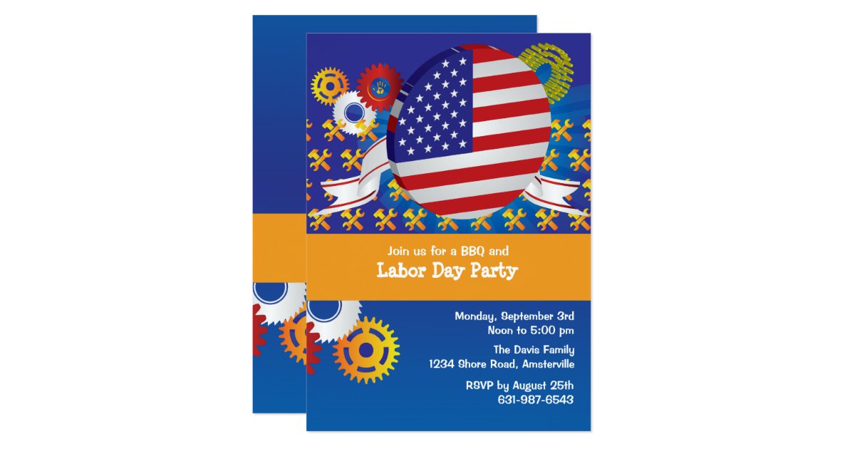 Labor Day Party Invitation Zazzle