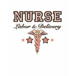 Labor & Delivery Nurse Caduceus Long Sleeve Tee