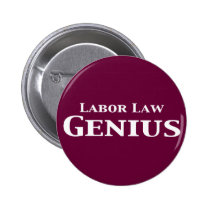 Labor Law Genius Gifts buttons