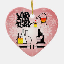 LABORATORY 4 SQUARE LOGO CHRISTMAS ORNAMENTS