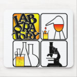 LABORATORY LOGO 4 SQUARE - LAB ICONS MOUSE PADS LABORATORY LOGO 4 SQUARE - LAB ICONS MOUSE PADS