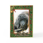 Labradoodle Dog Blank Christmas Card