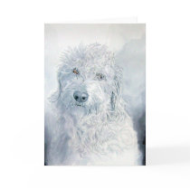 Labradoodle Ginger Greeting Card
