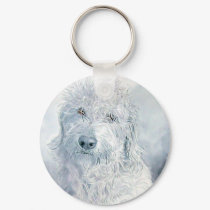 Labradoodle Ginger Keychain