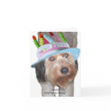 Labradoodle in Birthday Hat card