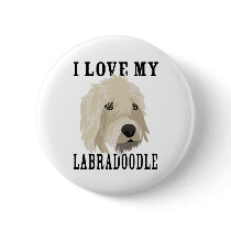 Labradoodle love! buttons